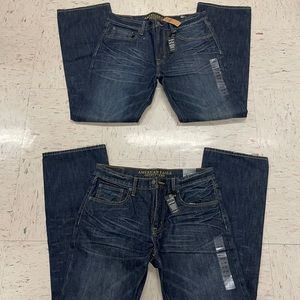 BRAND NEW Classic Bootcut AE Jeans 34 x 34 lot